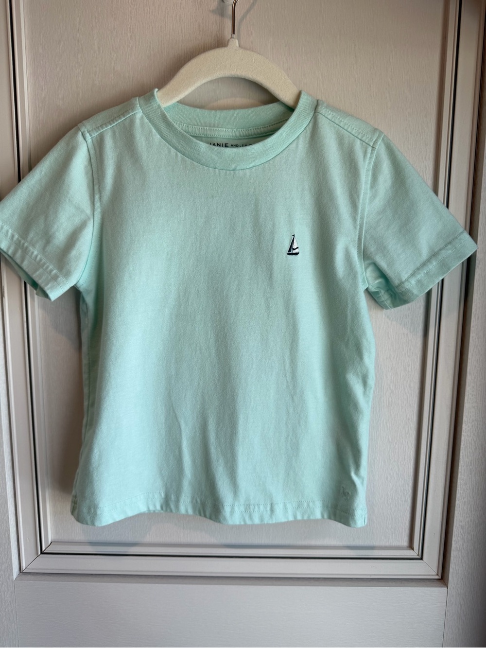 Janie and Jack Mint Green Sailboat Short-Sleeve Tee
